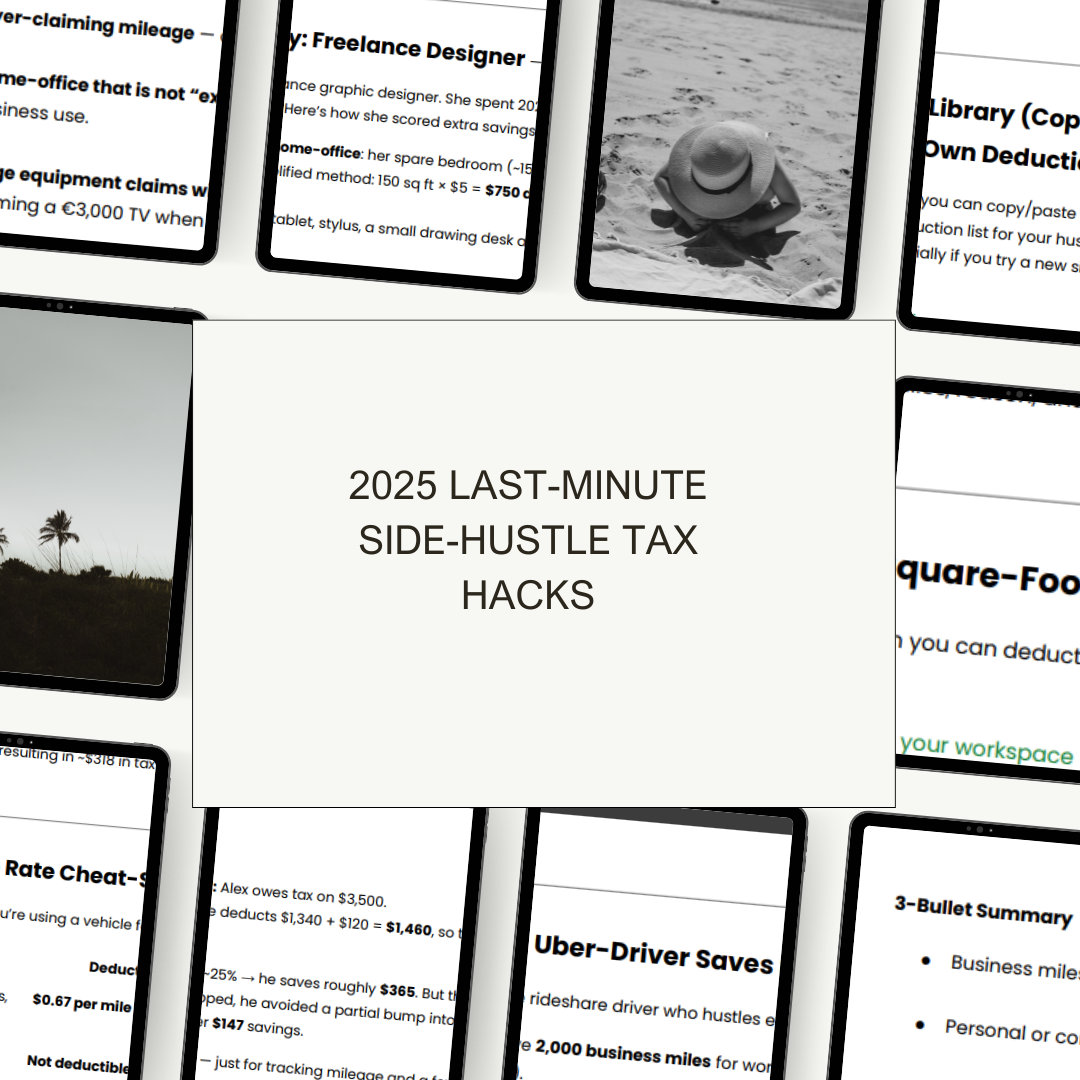 2025 Last-Minute Side-Hustle Tax Hacks